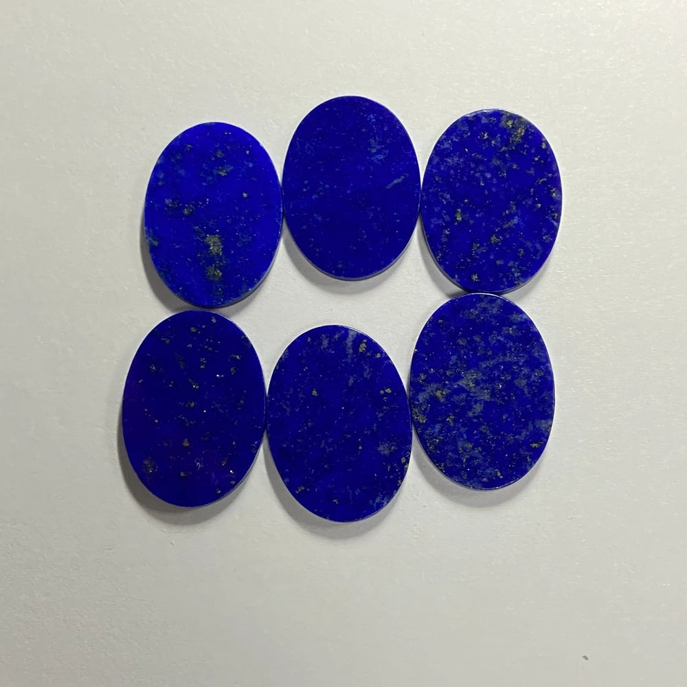 2mm Thickness Blue Lapis 8x10mm to 15x20mm Oval Double Flat Coins Natural Lapis Lazuli