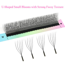 U-Shape 5-Clover Eyelash Extensions for Fluffy Volume Get Fluffy Feathery & Full Volume the Ultimate Lash Upgrade