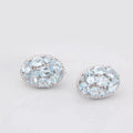 2024 New Design Fashion Jewelry Natural Gemstone Sky Blue Topaz Custom Luxury Women's Weeding 925 Sterling Silver Earrings