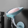 Household Bathroom Storage Box Creative Wall Mounted Draining Soap Storage Box Rack Household Movable Sucker Soap Box