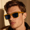 Retro Hip Hop Multiple Colors Shades Small Rectangle Leopard UV400 Protection Tortoise Transparent Gray Sunglasses Gafas De Sol