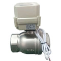 Motorised Valve DN50 CR202 DC24v 12v Stainless Steel Motorized Ball Valve Normally Closed