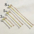 925 Sterling Silver Spring Clasp Tail Chain Extended Design for Necklace or Bracelet Jewelry Accessories