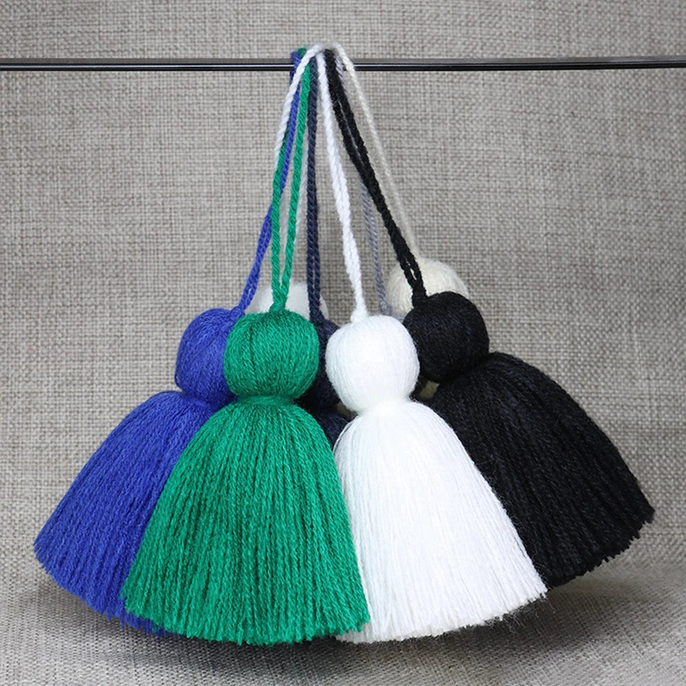 In Stock Organic Acrylic Bubble Tassel Large Thick Tassel for Clothing