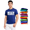 Customizable logo 180gsm Cotton Classic Comfortable High Quality Casual Men's and Women's T-shirts