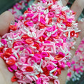 1KG DIY Craft Slime Supplies Valentine Polymer Sprinkles Slices Lips Acrylic Rhinestones Mix Polymer Clay Sprinkles