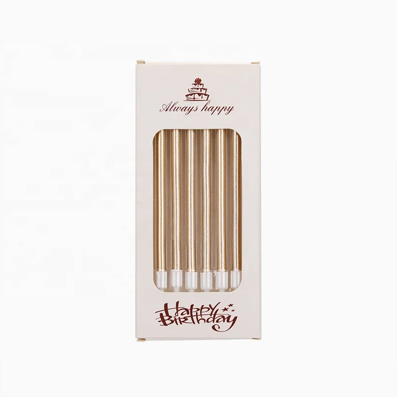 Fancy Gold Decoration Glitter Different Types of Birthday Cake Candle