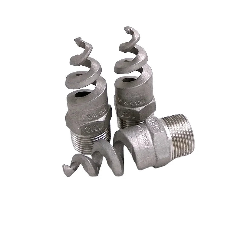 KMECO 2205 2507 Stainless Steel Desulfurization Cooling Tower Sprinkler Full Cone Spiral Spray Nozzle