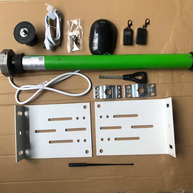 Wired Powered AC Tubular Motor for Modern Aluminum Frame Polyester Sail Remote Control Smart Wall-Mounted Awnings Roller Blinds