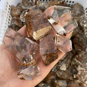 Wholesale Natural Healing Crystal Fire Quartz Red Hematoid Free Form for Decoration