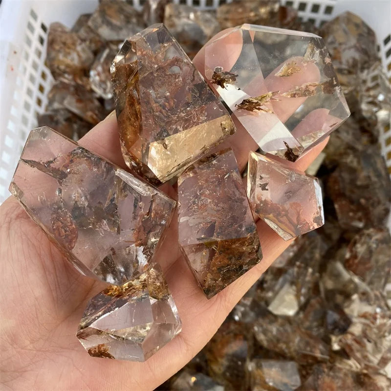Wholesale Natural Healing Crystal Fire Quartz Red Hematoid Free Form for Decoration