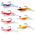 6cm/3g Bass Fishing Soft Plastic Fishing Lures Shrimp Bait Lure  Hook Fishing Shrimp Lure