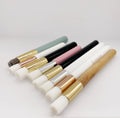 Private Label  Short Long Wood Handle Eyelash Extension Makeup Wash Nose Cleaning Fluffy Lash Brushes