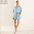 FUNG 6035 2024 Hot Summer Women Shorts and Shirt Set for Ladies