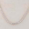 Starsgem 10k 14K Gold Lab Grow Vs Diamante Necklace 4mm Lab Grown Diamond Tennis Chain