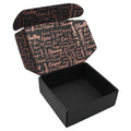 Custom Recycled Brown Kraft Paperboard Clothing Packaging Easy Foldable Black Hard Cardboard Box for Socks
