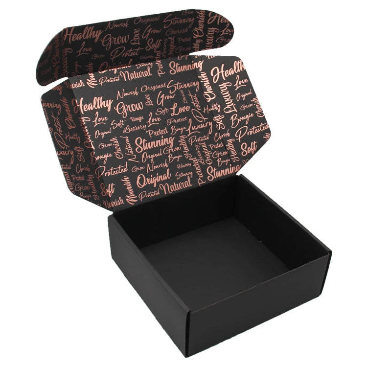 Custom Recycled Brown Kraft Paperboard Clothing Packaging Easy Foldable Black Hard Cardboard Box for Socks