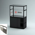 Tall Glass Showcase Foldable at Exhibit & Event Aluminum Glass Folding Cabinet for Automotive Products Retail MDF Display Case