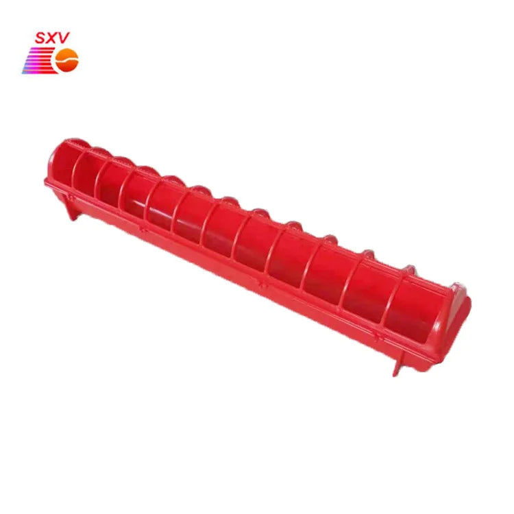 Animal Farm Equipment Chicken Feeders and Drinkers 68cm Long Chick Bird Pigeon Feeder 24 Holes Chicken Feed Trough