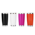 20oz Stainless Steel Tumbler Bulk with Lid Double Wall Vacuum Insulated Travel Mug Powder Coated Coffee Cup