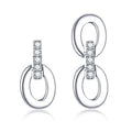 Creative Simple 925 Silver Earring AB Female Earrings Jewelry