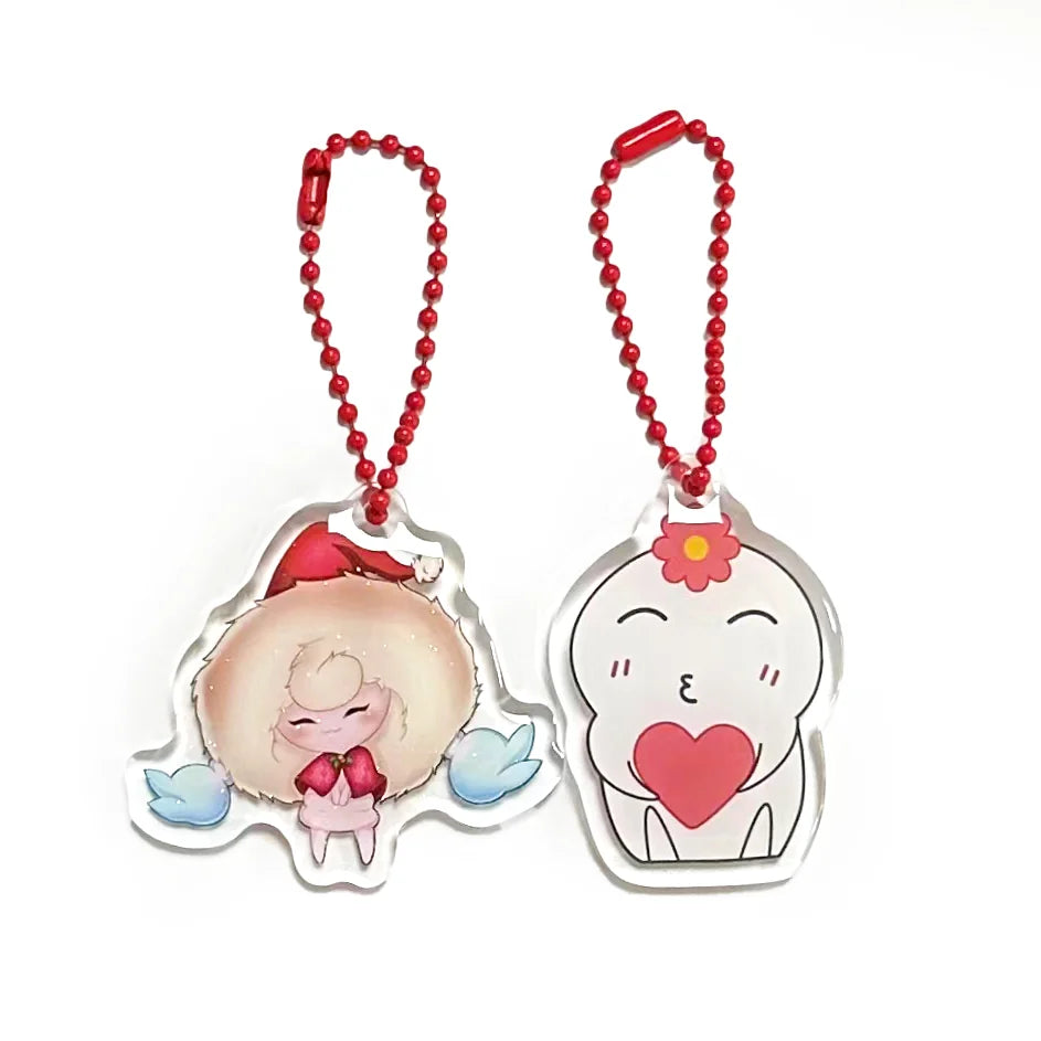 Gift Promotion Epoxy Resin Keychain Logo Cute Keychain Anime Wholesale