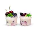 High Temperature PP 100g  Plastic Ice Cram Cup 500ml Fruit Nuts Yogurt Pudding Cup Frosted Plastic Jar for Plasticine