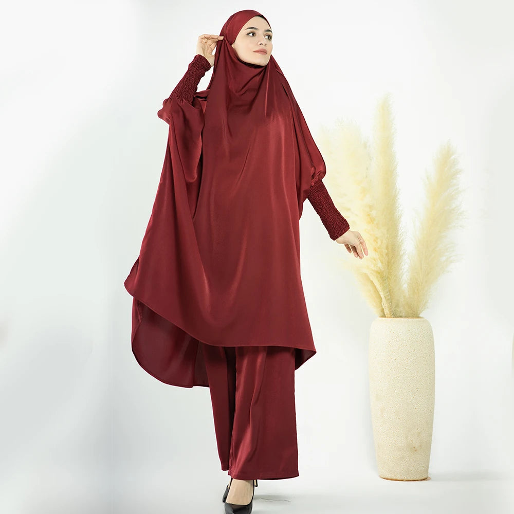 Muslim Prayer Abaya for EID  Modest Islamic Prayer Abaya Set Wholesale Islamic Clothing  for Muslim Girls Abaya