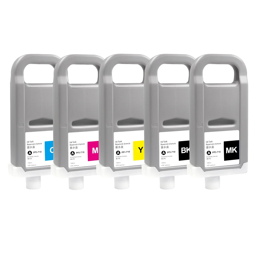 Supercolor 700ML/PC PFI 710 Compatible Ink Cartridge With Dye Ink for Canon TX2000 TX3000 TX4000 Printer