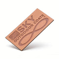 Manufacturer's Own Spot Scarf Leather Label Shoes Hats Bags PU Embossed Imitation Leather Color Printing Carton Leather Label
