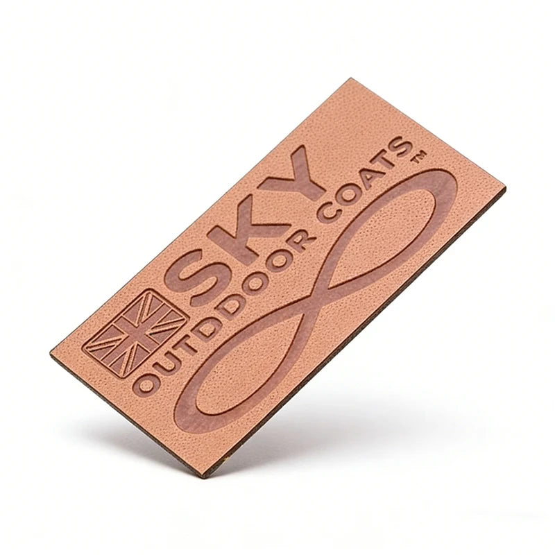 Manufacturer's Own Spot Scarf Leather Label Shoes Hats Bags PU Embossed Imitation Leather Color Printing Carton Leather Label