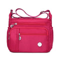 Simple and Stylish Large Capacity Multi-storage Waterproof Nylon Crossbody Shoulder Bag for Women