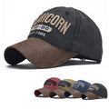 Wholesale Mens Custom Sports Cap Washed PU Brim Two Tone Leisure Baseball Cap With Embroidery