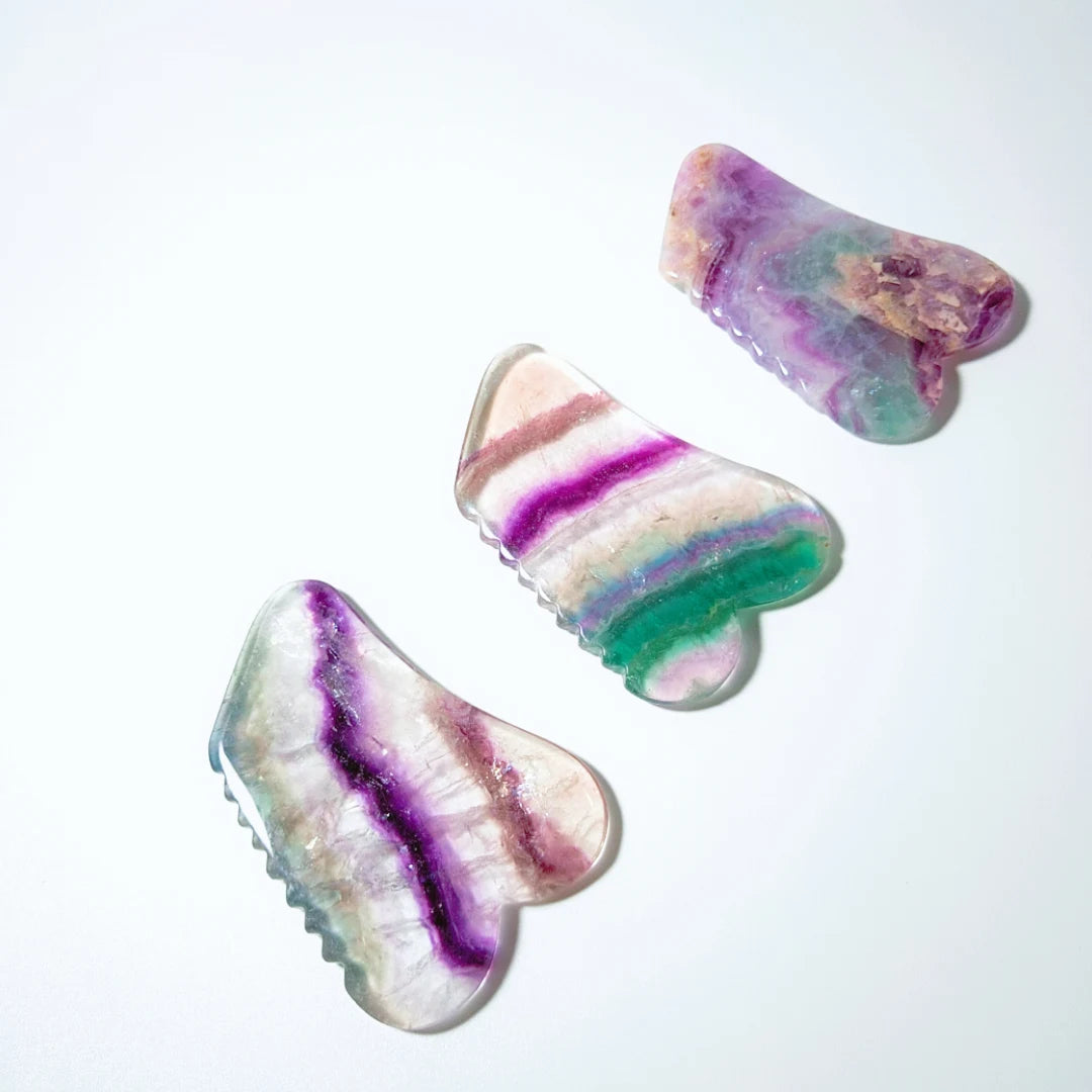 Huiying Natural Jade Scraping Gua Sha Fluorite Scraping Instrument Health Gua Sha