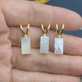Fashion Natural MOP Sea Shell Square Perfume Bottle Charms Pendant for Jewelry Making DIY Necklace Earrings Accessories