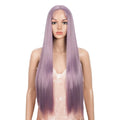 HD Transparent Lace Natural Hair for Black Women Straight Synthetic Lace Front Wig Ombre Heat Resistance Blonde Lace Front Wig