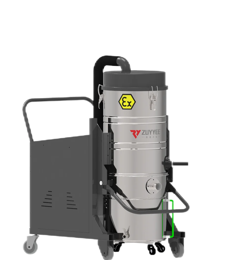 ZUYYEE 2.2 kW ATEX Three-Phase Explosion Proof Industrial Vacuum Cleaner Anti-Static Filter for 3D Printing
