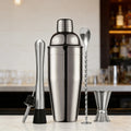 Stainless Steel Bartender Kit 5 Pieces Cocktail Shaker Set with Martini 750ml Drink Mixer Bar Tools Set