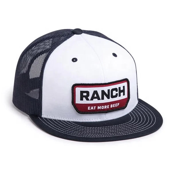 Custom Design Adults Size Patch Trucker Cap and Hat 6 Panel Mesh Snapback Hat