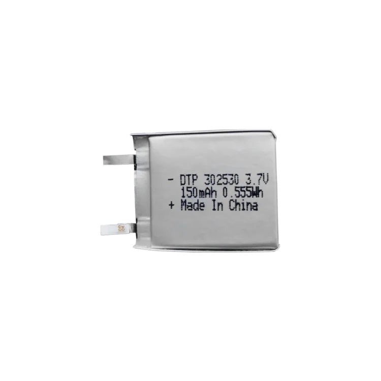 Factory Supply Ultra Thin 3mm Lipo Battery DTP 302530 3.7V 150mAh Rechargeable Lithium Polymer Batteries Battery