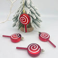 Wholesale New Christmas Decorations Custom Size Plastic Lollipop Ornaments UV Printed Pendant for Home Atmosphere Layout