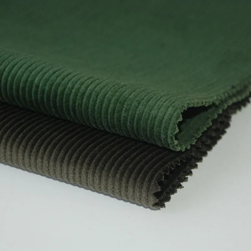 Ready Goods Sell Meter 280gsm Plain Dyed Brushed Khaki Wide Wale 8w 100% Cotton Corduroy Fabric for Men Women