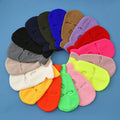 Neon Solid Color Winter Warm Skimask Custom Embroidery Logo Acrylic 3 Hole Knitted Balaclava Ski Mask Hat