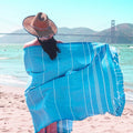 Turkish Beach Towel Quick Dry Lightweight Oversized Beach Towels Striped Beach Blanket