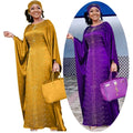 Modest Wedding Dress Beaded Long Gown Mother of the Bride Rhinestone Robe Head Scarf Ethiopian Dubai Clothes African Dresses