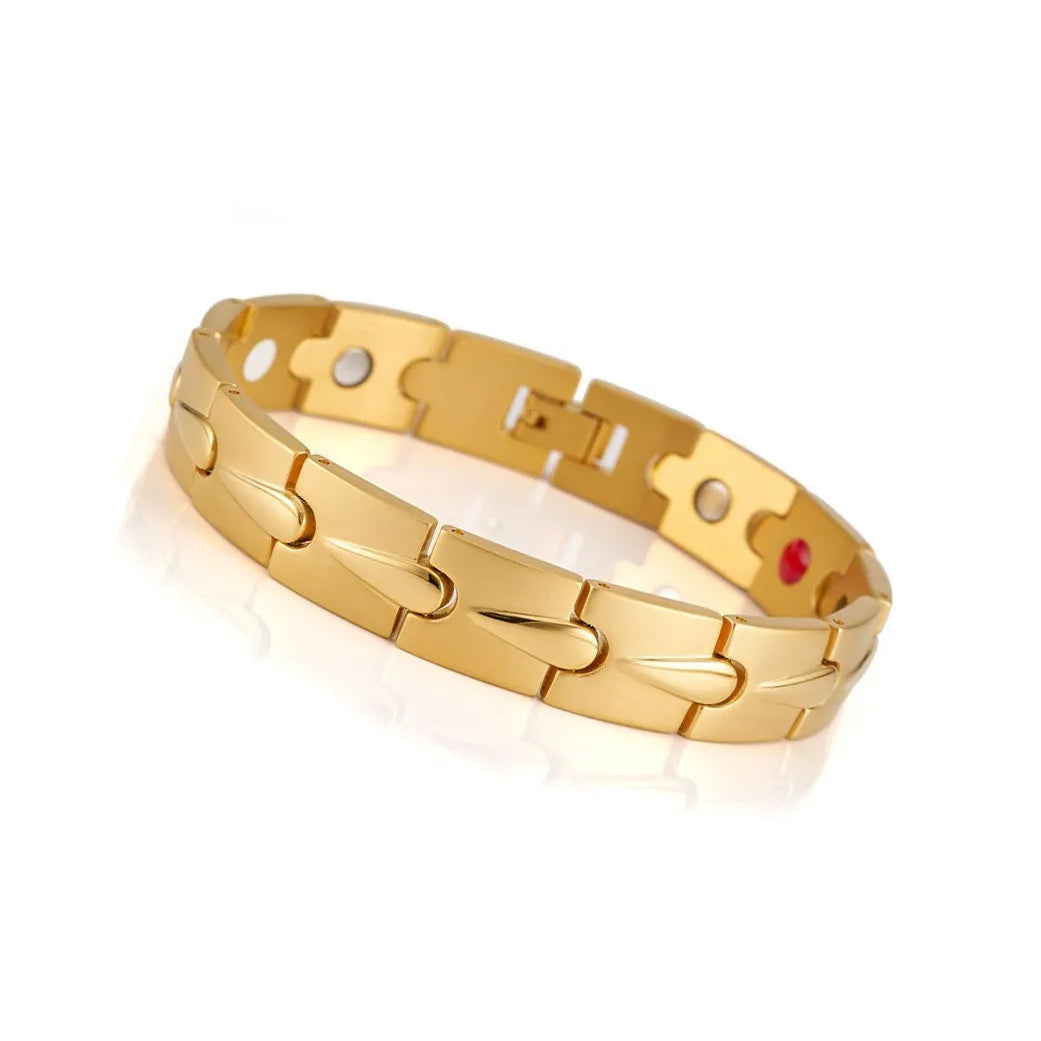Classic Stainless Steel Magnet Bracelet for Male and Female Couple for Anniversary Engagement Wedding or Party Gift