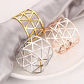 Table Decoration Metal Accessories Elegant Wedding Banquet Birthday Party Silver Rose Gold Tubes Napkin Rings