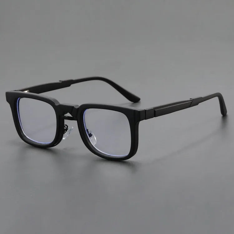 Stylish Rectangle Optical Eyeglass Frames Black Frame Eye Glasses for Men Custom Logo