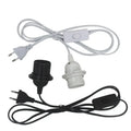 EU/US On/Off E27 Lamp Base Wall Flexible Holder Light Socket AC 110V 220V Converter Bases 20CM Book Light Adapter Plug Switch