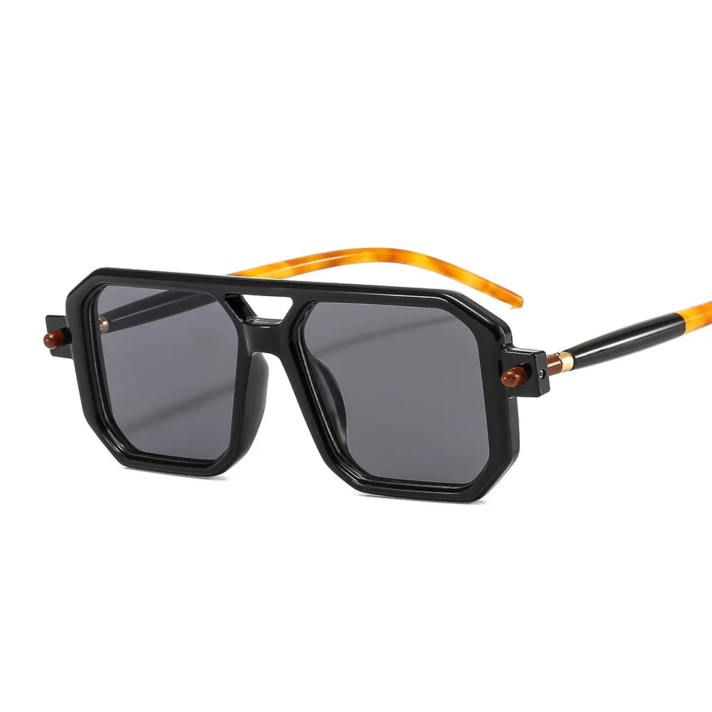 2022 New Fashion Sunglasses Men's Thick Frame Square Sunglasses Men's Trendy Glasses